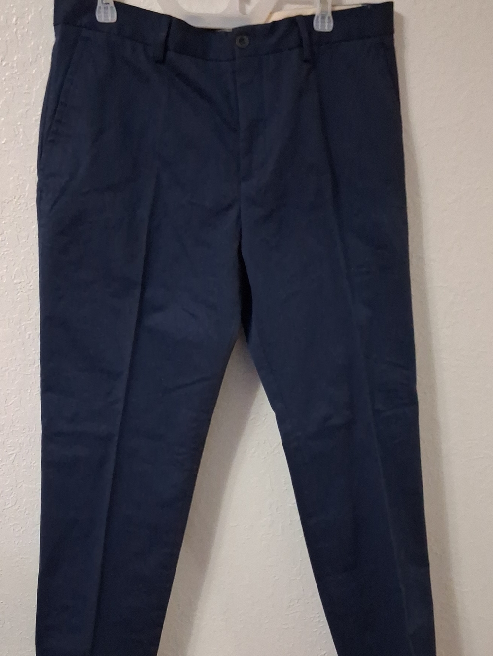 Zara Men's Navy Cotton Chinos